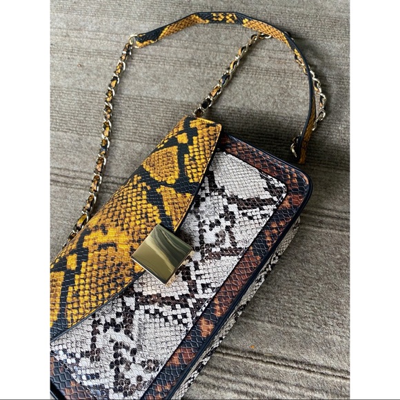Aldo Anniesa snake print chained bag multicolored - Picture 2 of 4
